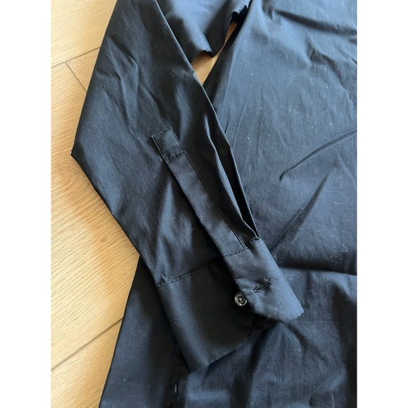 Ann Taylor XS Black Button‎ Down Long Sleeve Pocket Shirt - Picture 5 of 5